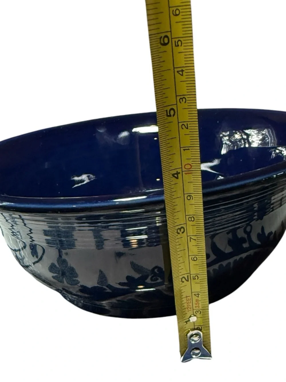 Cobalt Blue Lidded Ceramic Casserole Dish